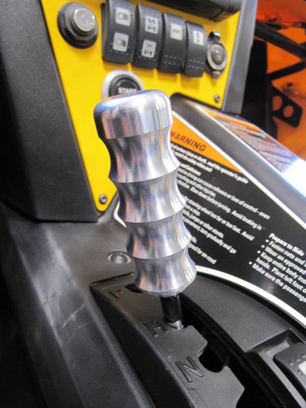 Can-am commander gear shift handle / shift knob ( billet aluminum ) easy install
