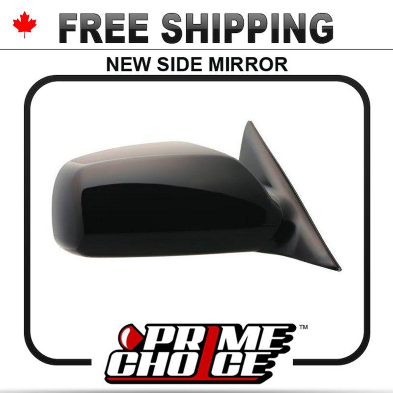 New power heated black passenger side view mirror for toyota camry right door rh