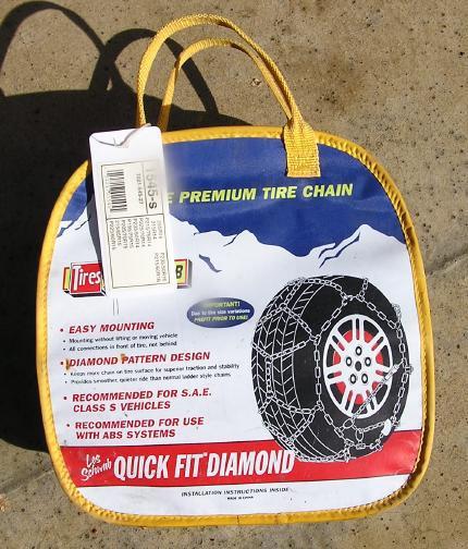 Les schwab quick fit diamond premium tire chains 1545-s