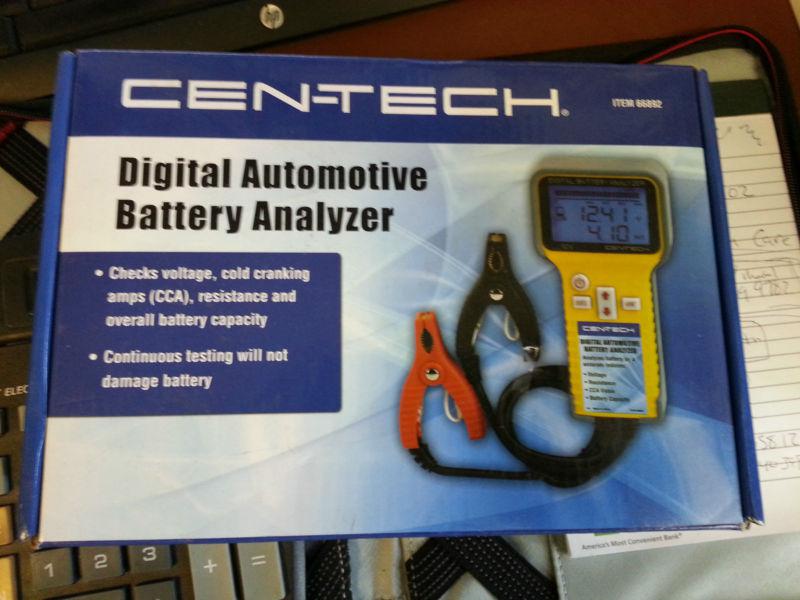 Digital automotive battery analyzer easy check voltage cca resistance-nip