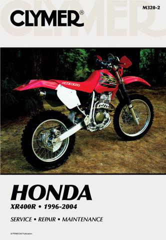 1996-2004 honda  xr400r clymer manual honda xr400r 1996-2004 m3202