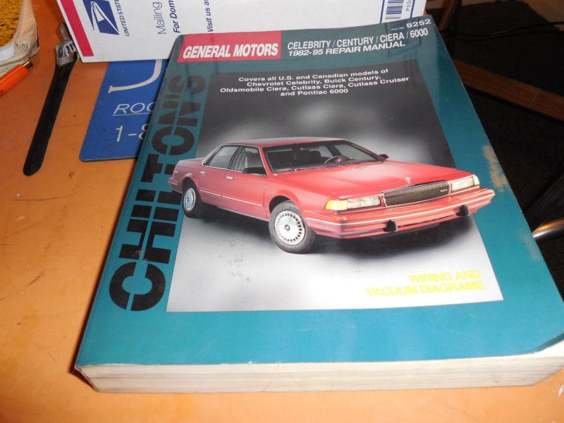1982-1995 celebrity.century,ciera,6000 chiltons shop service repair manual
