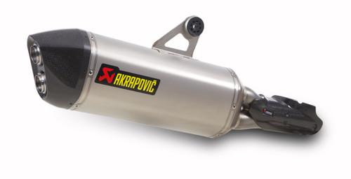 Akrapovic slip-on exhaust system (titanium) for bmw r 1200 gs (2013)