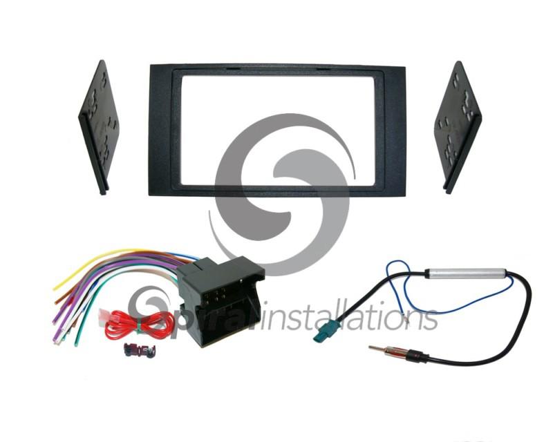 Vw touareg 2004-2010 dd radio stereo installation mounting dash kit combo +wh+at