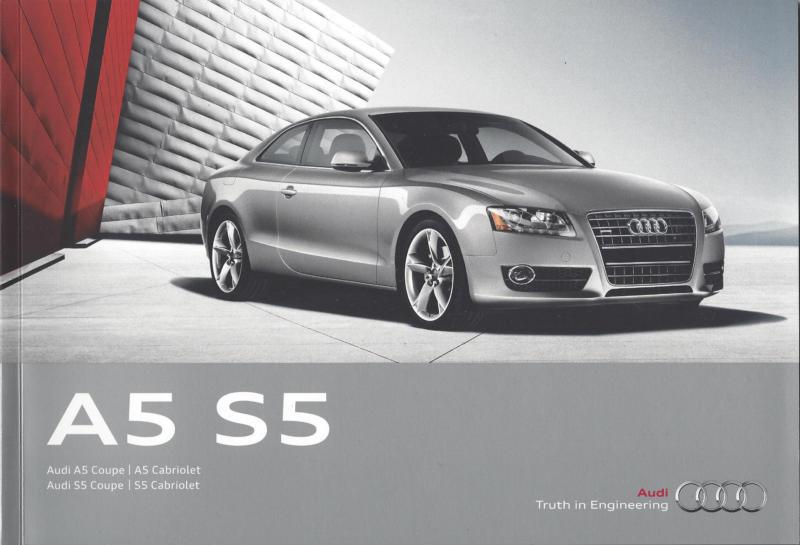 2012 audi a5 s5  coupe and cabriolet  32 page brochure  