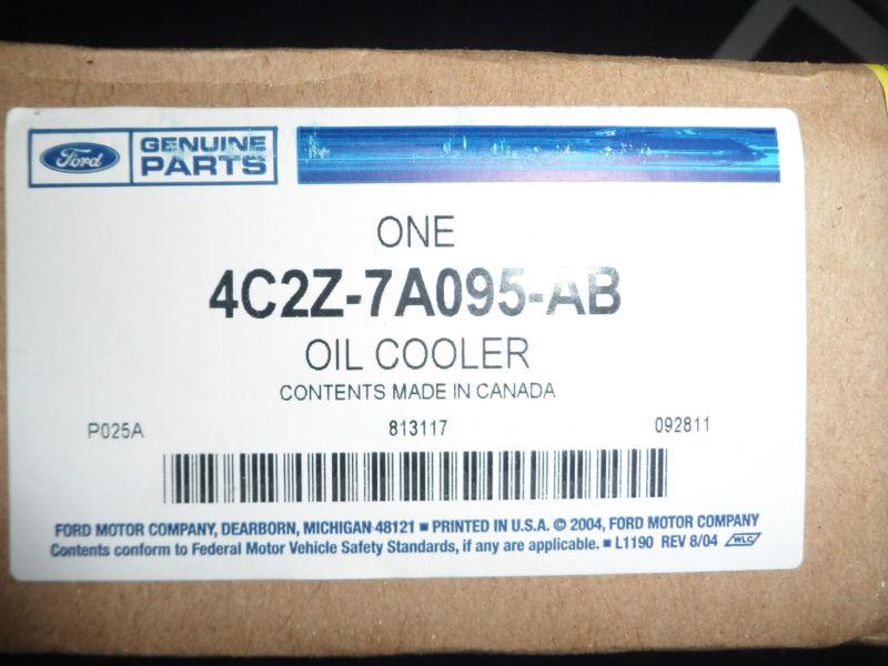 Oil cooler, ford #4c2z-7a095-ab -new-