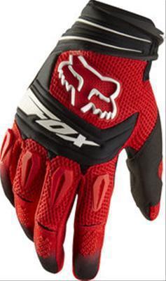 Fox racing 2013 pawtector gloves clarino medium red