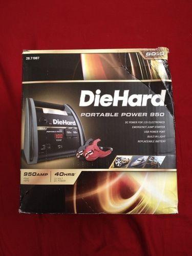 Brand new diehard gold portable power 950 with jumpstarter