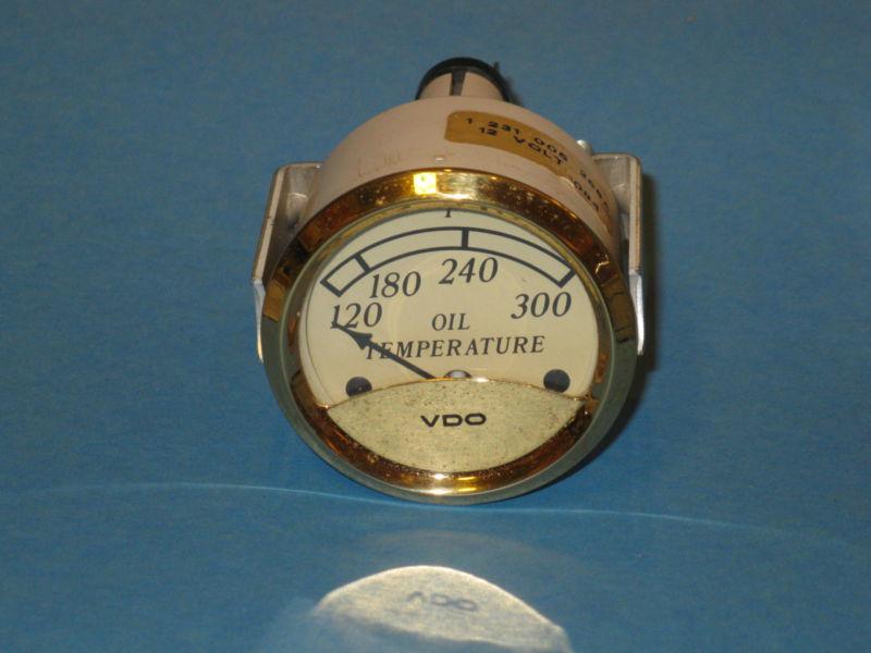 Nos vdo heritage gold series oil temperature gauge #310 801 plus sending unit