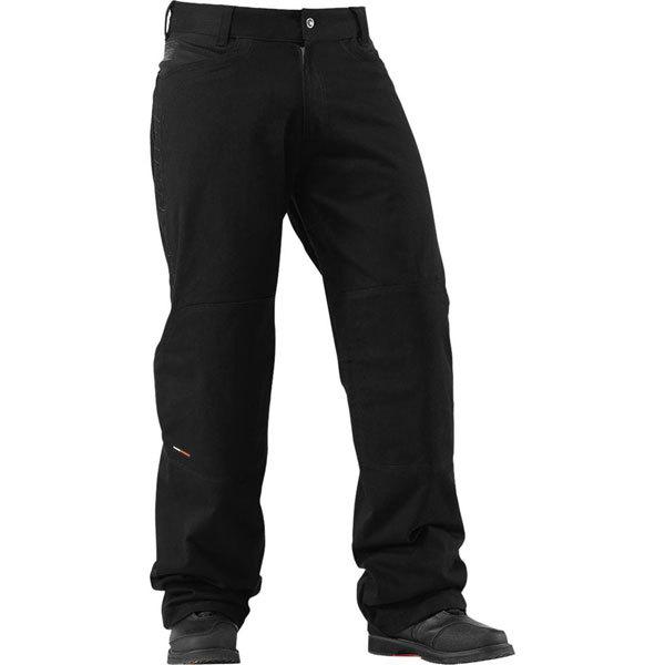 Black 32 icon insulated canvas riding pant