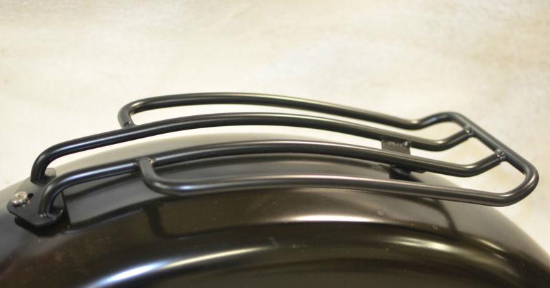 Motherwell 6" solo luggage rack for softail slims 2012-up - black