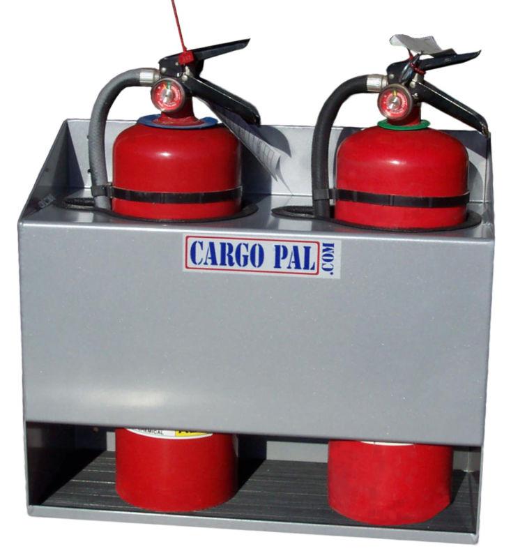 Cargopal cp550 fire extinguisher holder for  - race trailers-shop black or grey