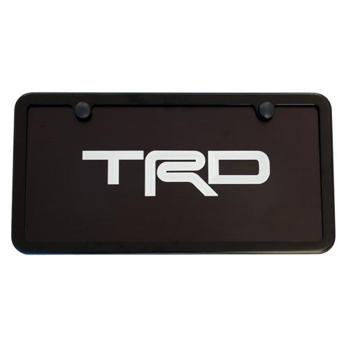 Toyota trd tundra fj cruiser license plate frame tag - black