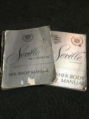 Seville by cadillac 1976 shop manual with body service manual  used original
