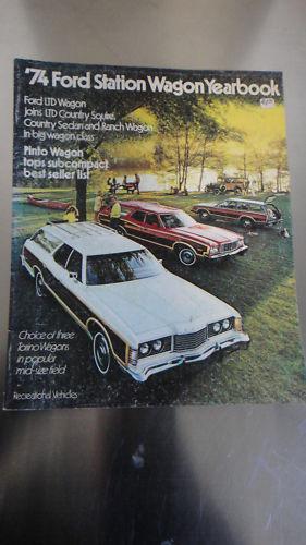 1974 ford wagons ltd pinto torino sales brochure 74