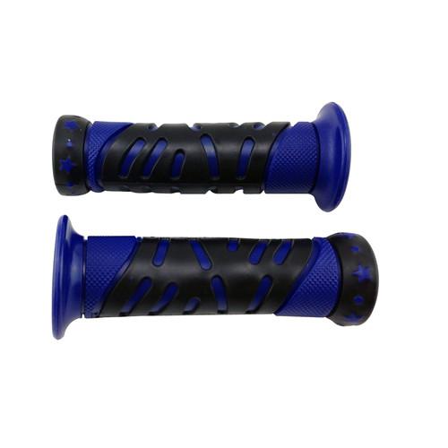 Universal hand grips 7/8" 22mm blue rubber hand grip for motorcycles dirt bike