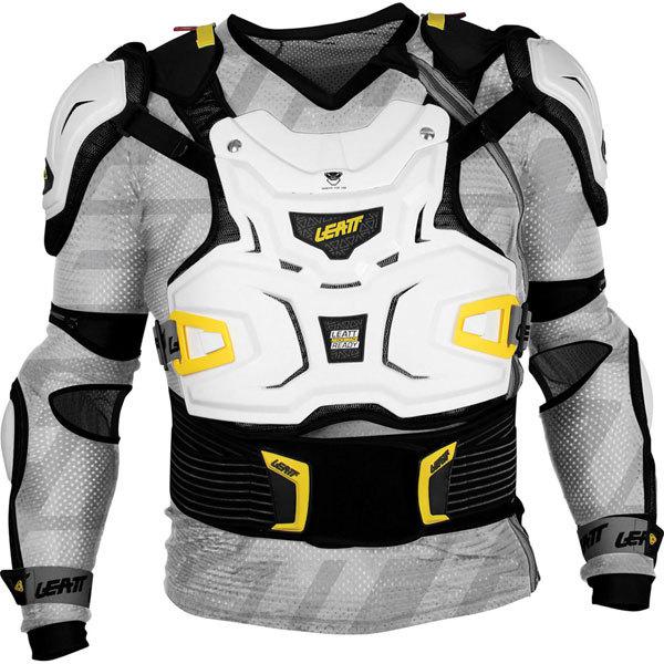 White s/m leatt adventure body protector