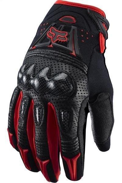 New red off road racing carbon bomber motocycle atv cycling gloves size large