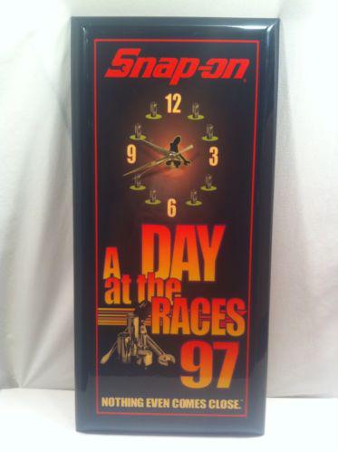 Used 1997 snap on tools collector clock day at the races