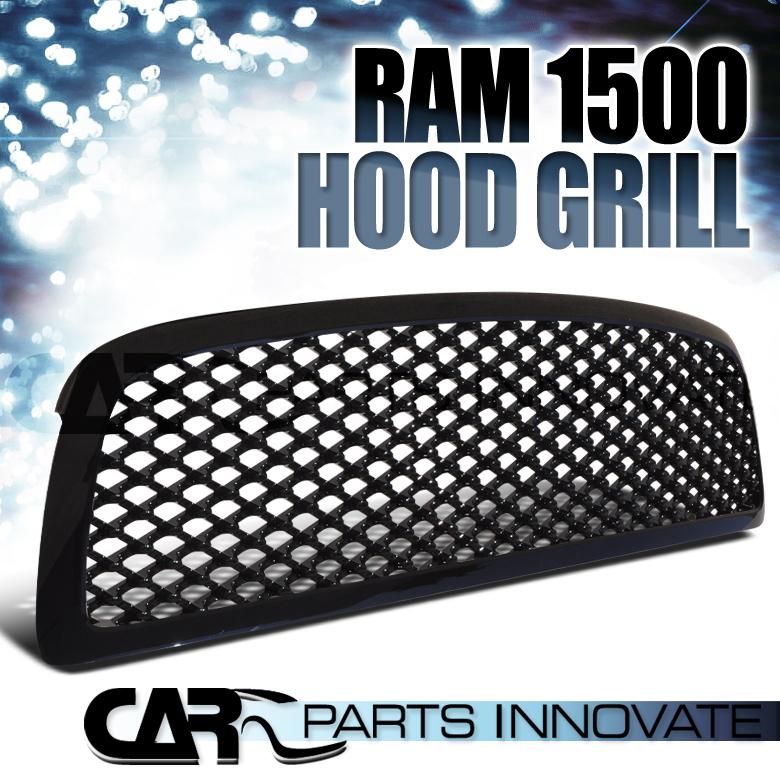 2009-2012 dodge ram 1500 mesh black front hood grill grille