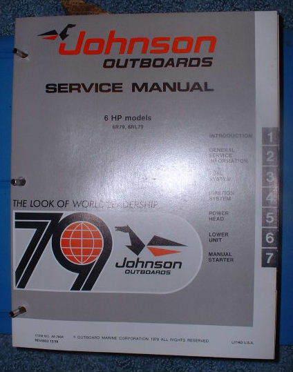 *1979 johnson 6hp models service manual (super nice)