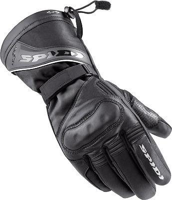 New spidi nk-3 adult leather gloves, black, med/md