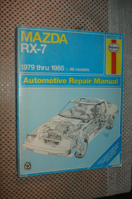 1979-1985 mazda rx-7 service manual shop book haynes repair 84 83 82 81 80 