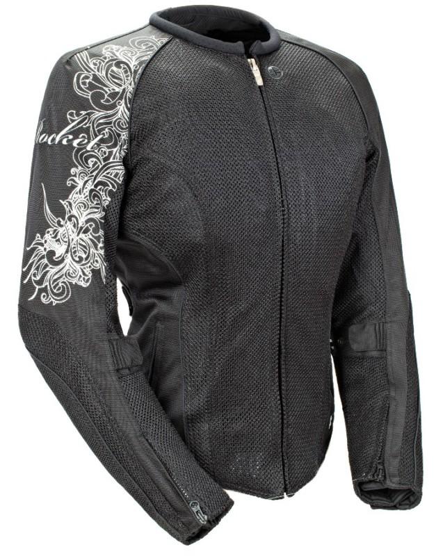 Joe rocket ladies cleo 2.2 black xl textile mesh motorcycle jacket womens