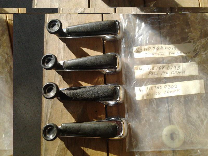Mercedes benz 220 230 250 window cranks with inserts and 2 bushings