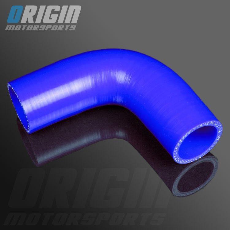 Blue 1.25" to 1.25" 90 degree turbo intercooler silicone elbow hose 3ply 32mm