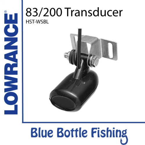 T lowrance skimmer transducer 83/200 khz transom-mount