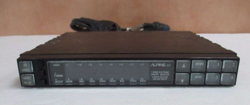 Vintage 1980&#039;s alpine 3317 car audio eq equilizer old school radio equalizer