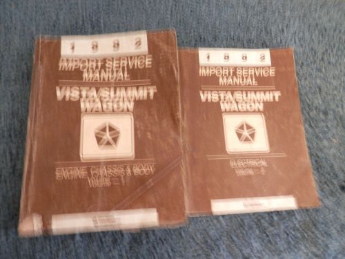 1992 import service manual vista summit wagon vol1&amp;2 engine chassis electrical