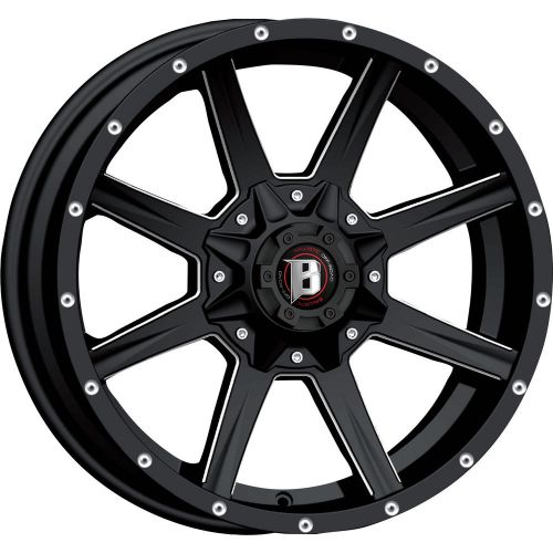 18x9 black razorback 956 6x5.5 -12 wheels couragia mt lt275/65r18 tires