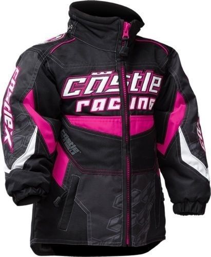 Castle bolt g2 toddler girls kids warm winter snowmobile jacket coat- 3t -new