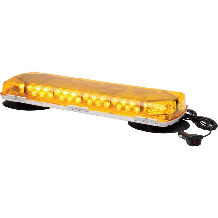 Whelen amber mini lightbar w/vacuum mount-72 leds #mc23va