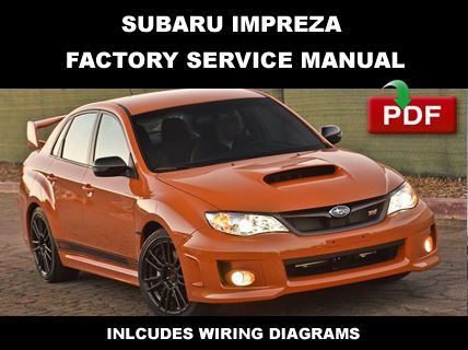 Subaru 2013 impreza wrx sti ultimate oem factory service repair fsm manual