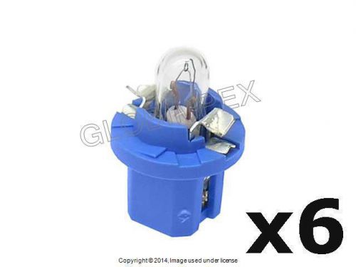 Mercedes bulb 1.2w blue socket dashboard oem new (6) + 1 year warranty