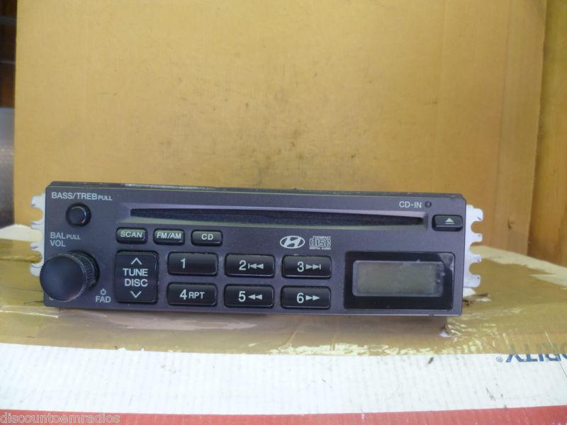 02-06 hyundai sonata radio cd player 96160-3d102 oem *