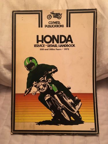 Honda motorcycle service &amp; repair handbook/manual • 350 and 500cc fours • 1972