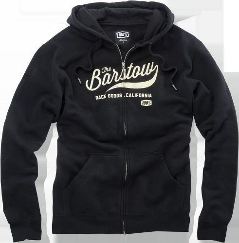 100% barstow zip fleece hoodie hoody charcoal mx atv all sizes