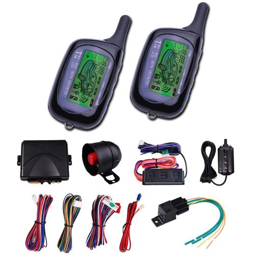 2-way car vehicle alarm system remote start protection security keyless entry