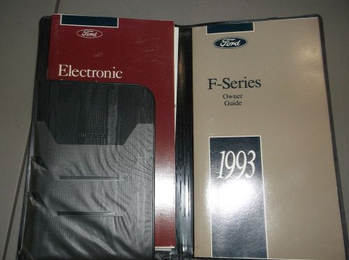 1993 ford f 150 pickup truck owners manual and case + 4 supplements