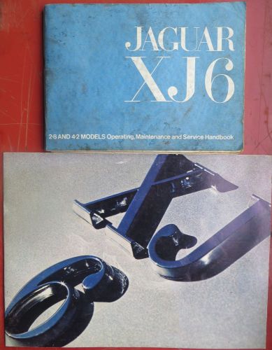 Original jaguar xj6 2.8 &amp; 4.2 models service handbook &amp; promotional brochure