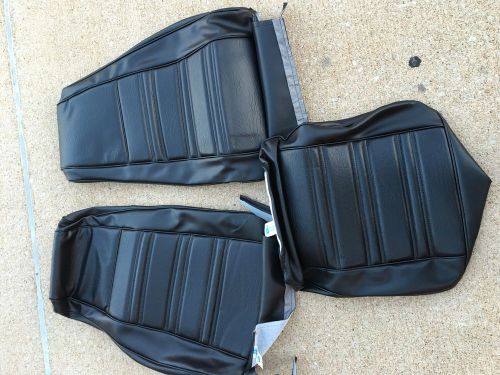 1970 ford mustang &amp; boss 302 429 front seat upholstery black incomplete set