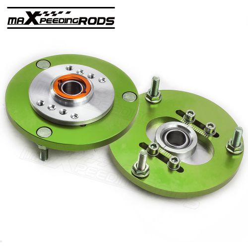 Adj. coilover camber plate for bmw e36 3 series m3 318i 323i green pair green