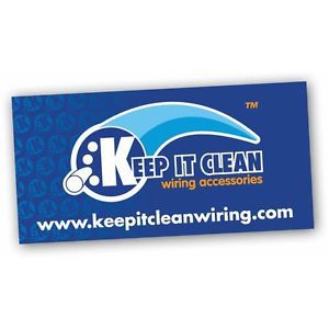 24&#034; x 48&#034; keep it clean logo color bannerproduct product pop marker flag vinyl