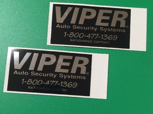 Viper auto car alarm security systems stickers decal