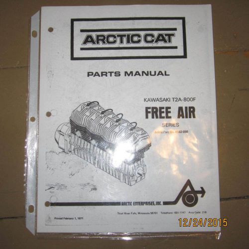 Vintage 1971 arctic cat t2a-800f king kat f/a engine illustrated parts list copy
