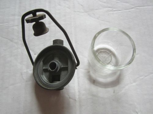 Vintage fuel filter auto/truck glass